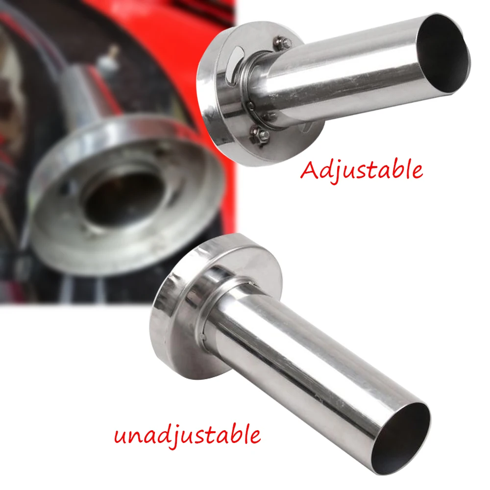 Универсальный Регулируемый автомобильный хромированный глушитель выхлопной