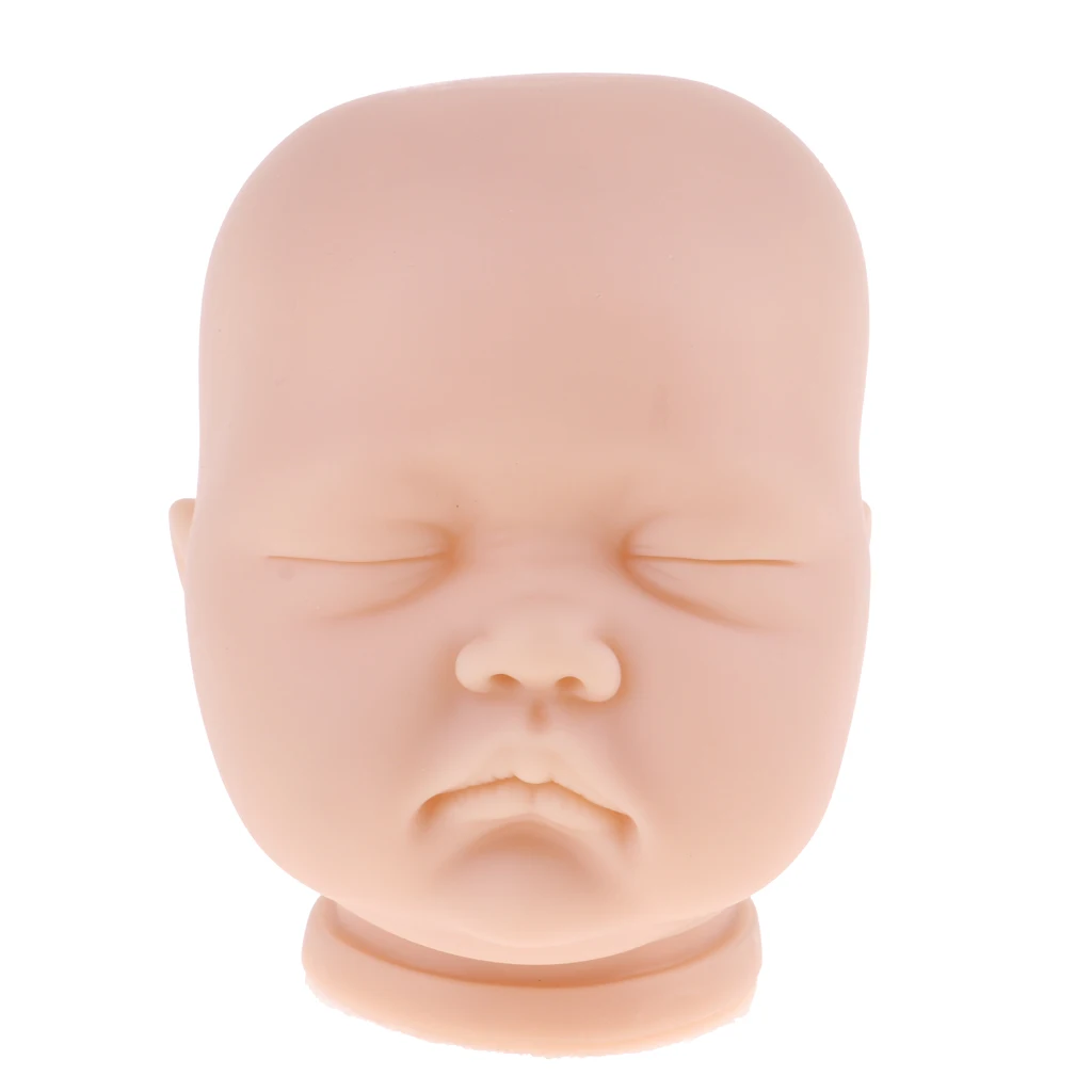 

Handmade Unpainted 20inch Reborn Doll Head Sculpt Model Silicone Head Carving Mold DIY Making Supply