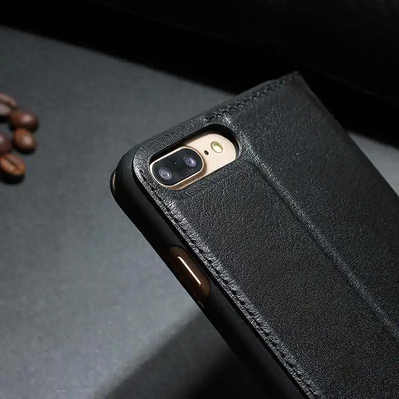 Чехол MAKEULIKE из натуральной кожи для Iphone 7 Plus, роскошный Магнитный защитный чехол, чехол с окошком для Iphone 7 Plus, флип-чехол