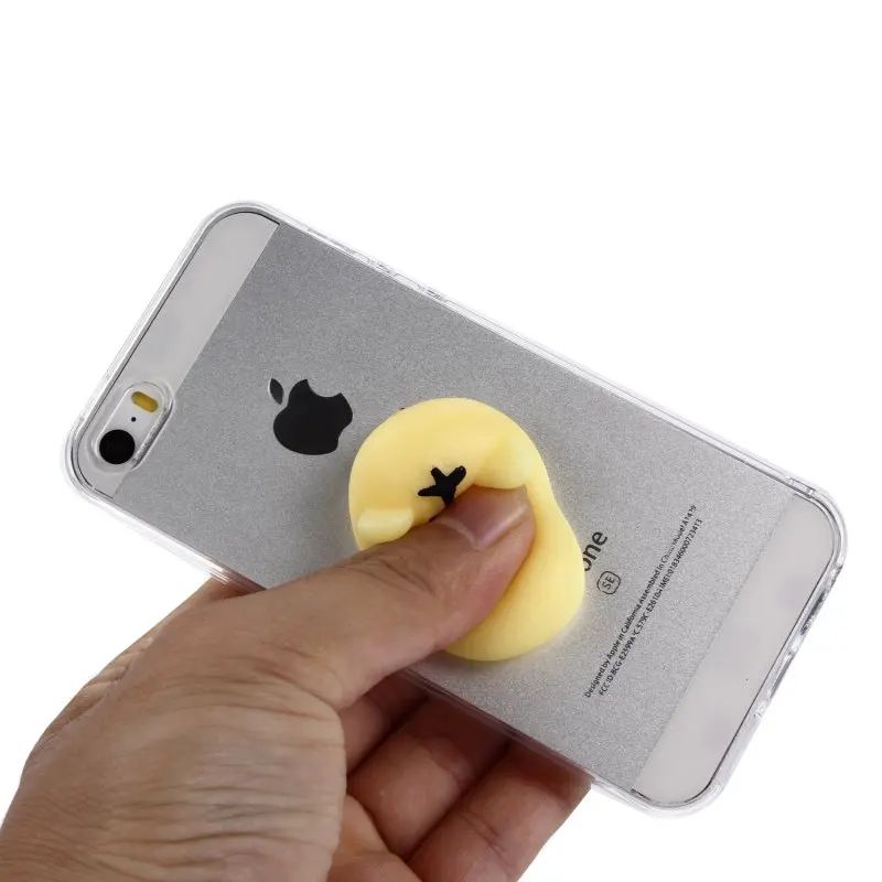 Squishy Case for iPhone 5 5s SE Cover 3D Cute Soft Silicone Pappy Kawaii Cat Kitty Capinha Para On The 5se S Etui Coque |