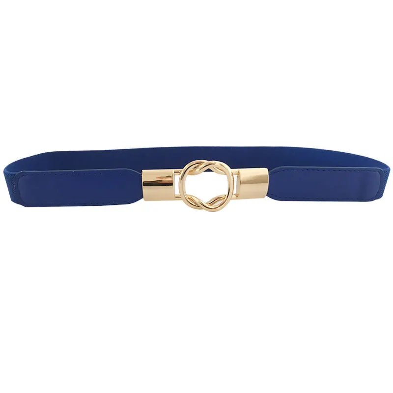 Blue 1 шт., модное женское платье из искусственной кожи черного и белого цвета, пояс с тонкой эластичной резинкой на талии, аксессуары для одежды,, 5 цветов - Цвет: Blue