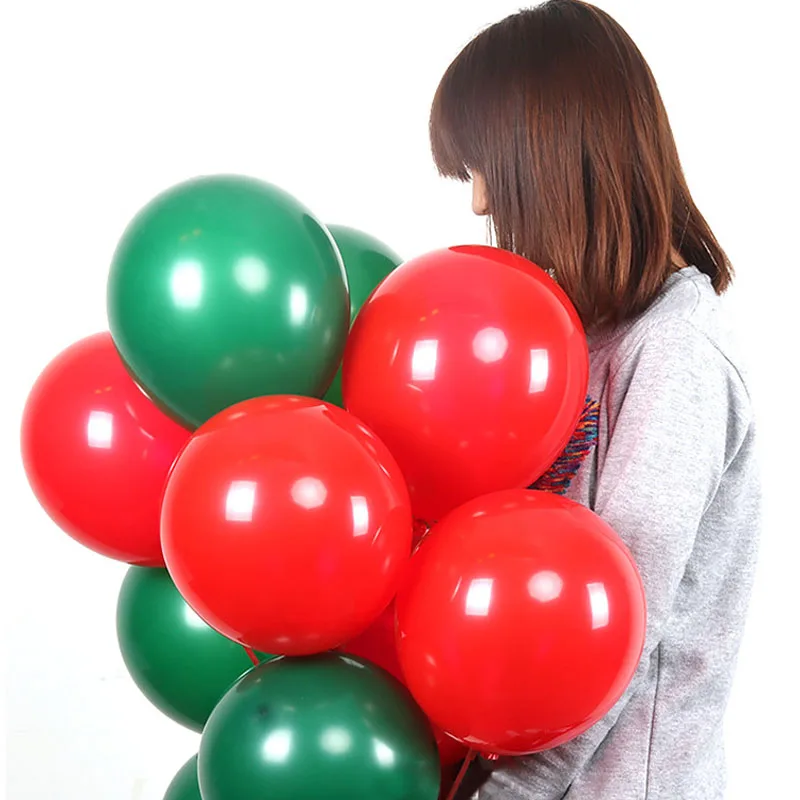 10 шт. 2 г однотонные красные зеленые круглые латексные шары уплотненные для