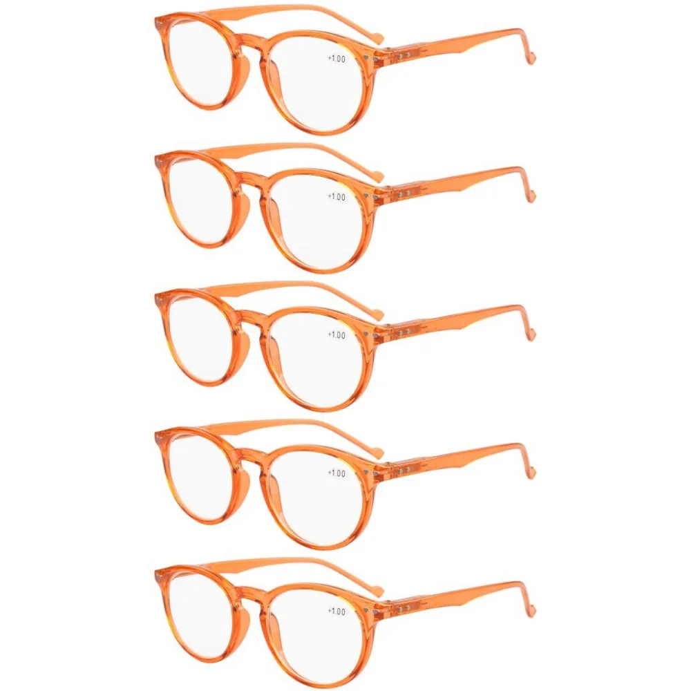 R071 Eyekepper 5 Pack овальные круглые пружинные петли очки для чтения включает в себя