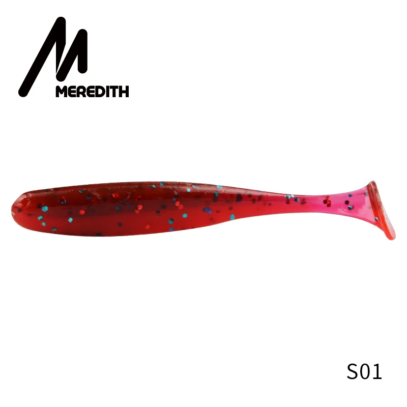 S01 Meredith Easy Shiner рыболовные приманки 50 мм 75 мм 100 мм 130 мм воблеры Карп мягкие приманки для рыбалки силиконовые искусственные двухцветные приманки - Цвет: S01