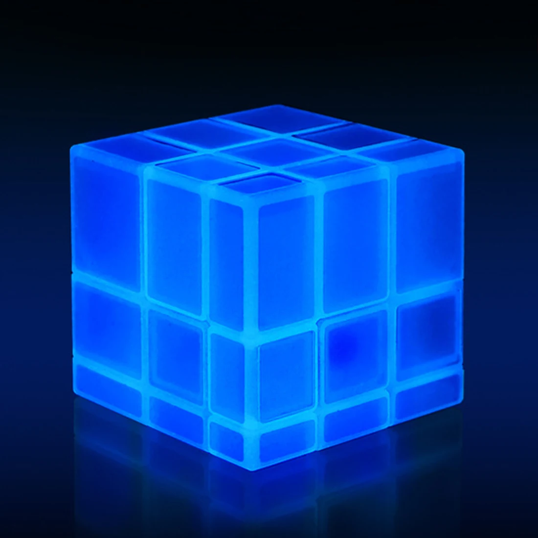 Новинка QiYi 3X3X3 зеркальные блоки светящийся магический скоростной куб головоломка Cubo Magico профессиональная обучающая и образовательная классическая игрушка куб