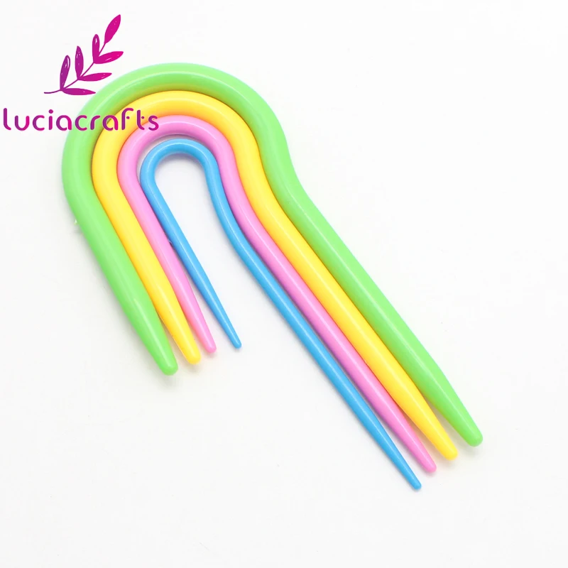 Lucia crafts ABS Смола вязать кабель стежка Спицы Гладкий крючок CJ0214