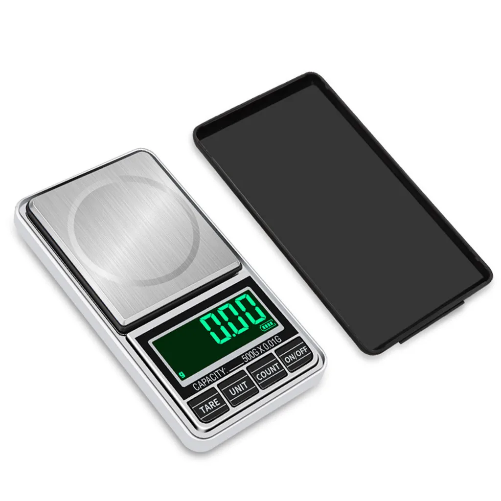 Темно-серый kitchen scale Electronic Digital Scales Pocket Size Jewelry Scale Weigh Scales Nutrition cucina mutfak terazisi waga kuchenna9L3 - Цвет: Темно-серый