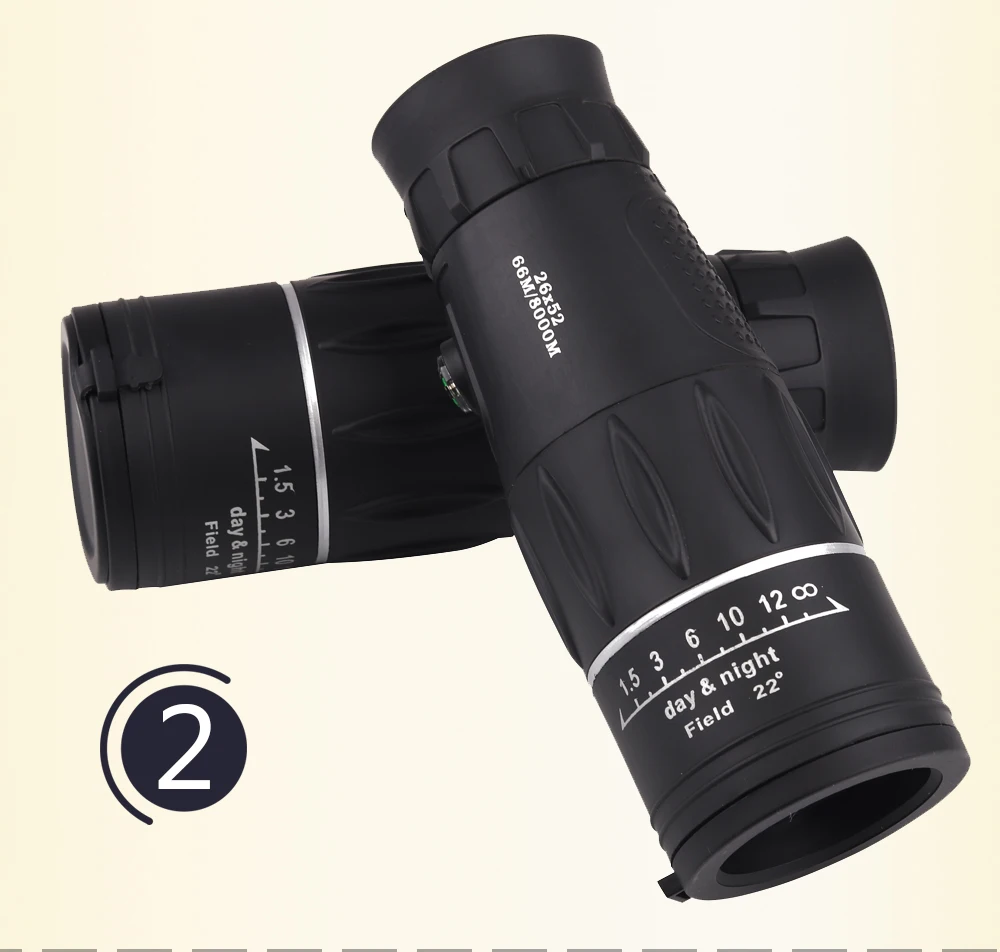 Ledarnell 26X52 High Power Binocular Monocular Telescope FMC Multilayer Coating HD Wide Angle Low Light Vision | Инструменты