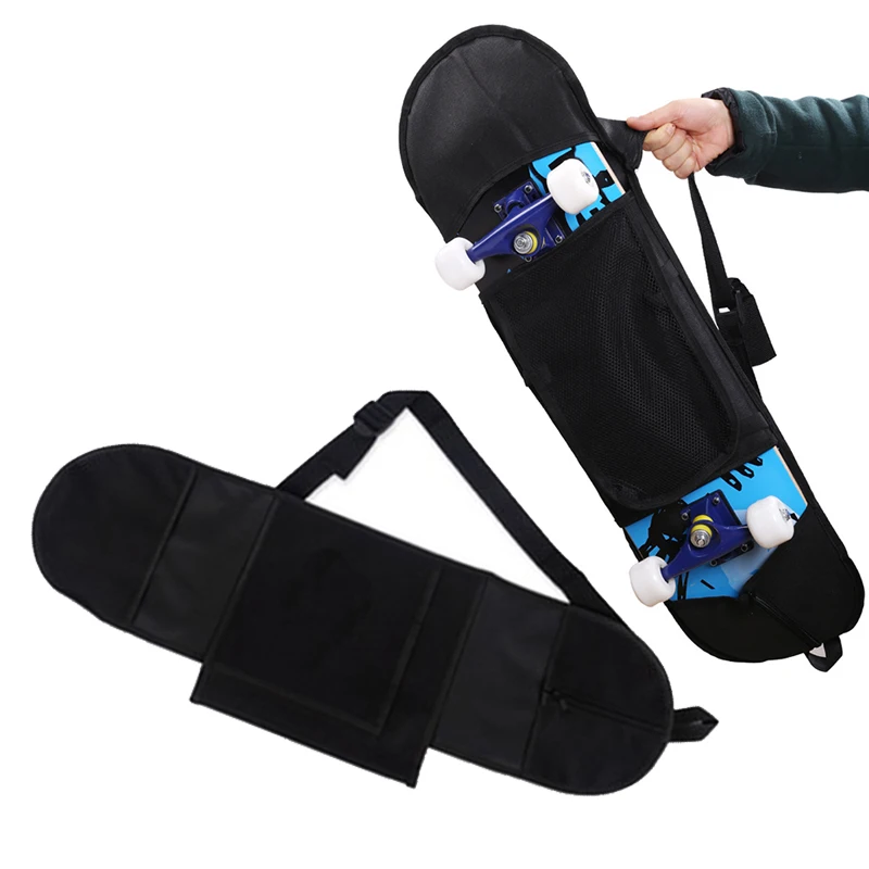 

Durable Skateboard Backpack Carry Bag Portable Practical Non Woven Fabric Black