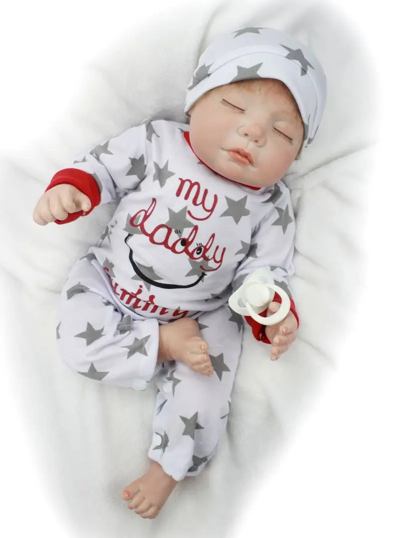 

Otarddolls 55cm sleeping doll for girls toys handmade 22inch silicone reborn doll lifelike baby dolls toy for kids free shipping