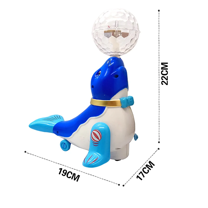 Электронные игрушки морской лев цветной шар танцующая Поющая игрушка легкая