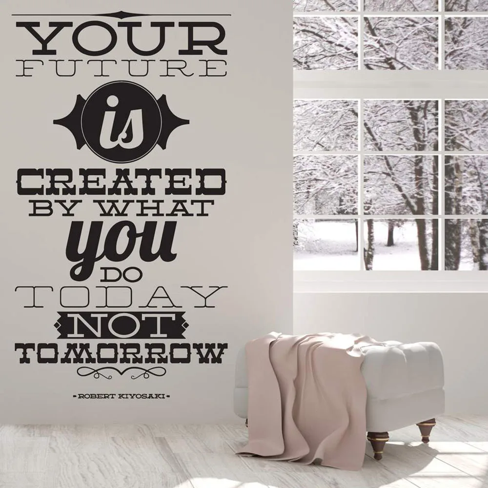 Офисная комната Виниловая наклейка фотообои будущее завтра что вы делаете
