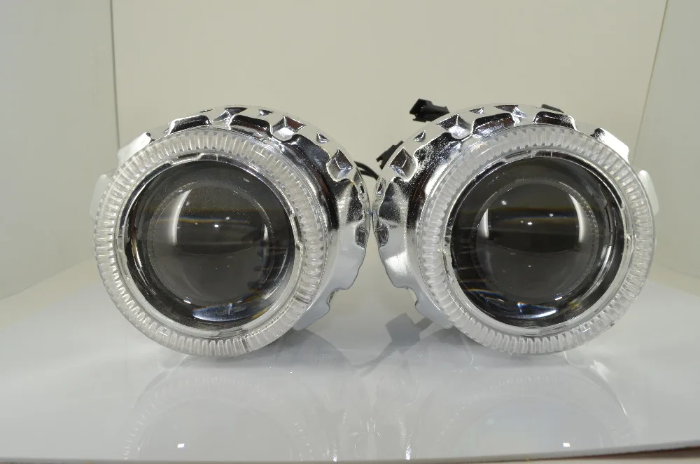 RACBOX 35 Вт 2 8 дюйма HID линзы проектора Bi Xenon светильник LHD H1 H4 H7 6000K Белый CCFL ангельские