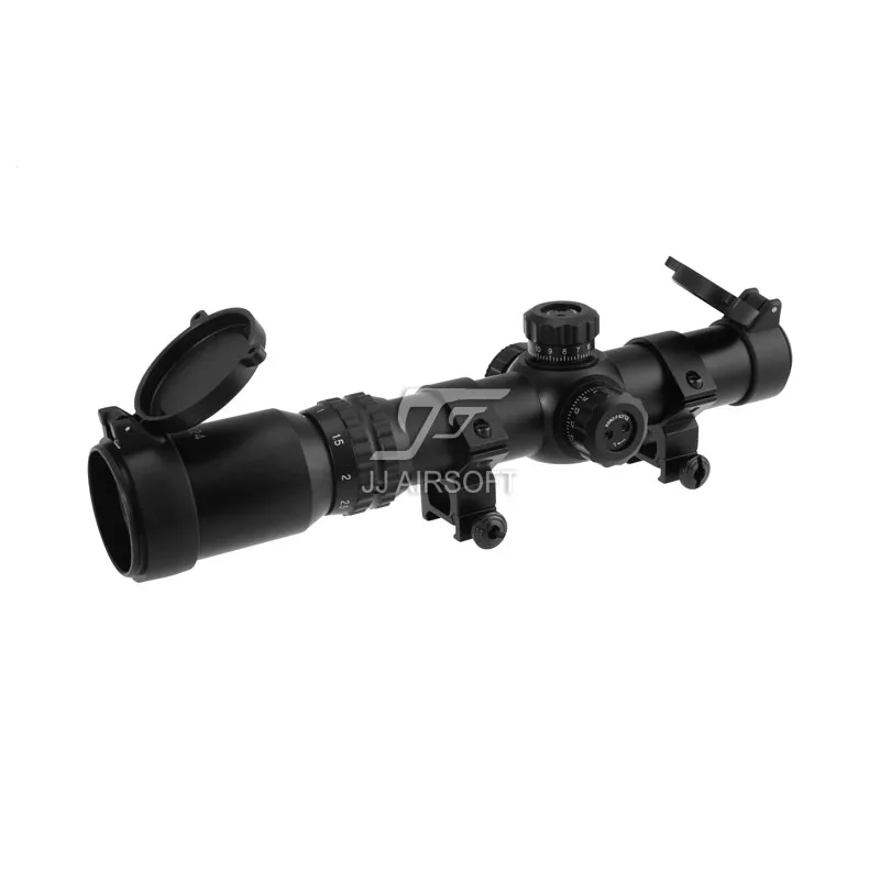 

JJ Airsoft 1-4x24 E Красная/Зеленая Сетка (черная/желтая) стеклянная перегородка