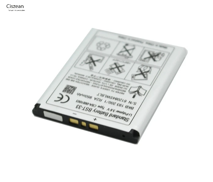 Ciszean 2 шт./лот BST-33 запасная часть телефона Батарея для K530 K790 K790i K790C K800 K800i K810i K818C W595C