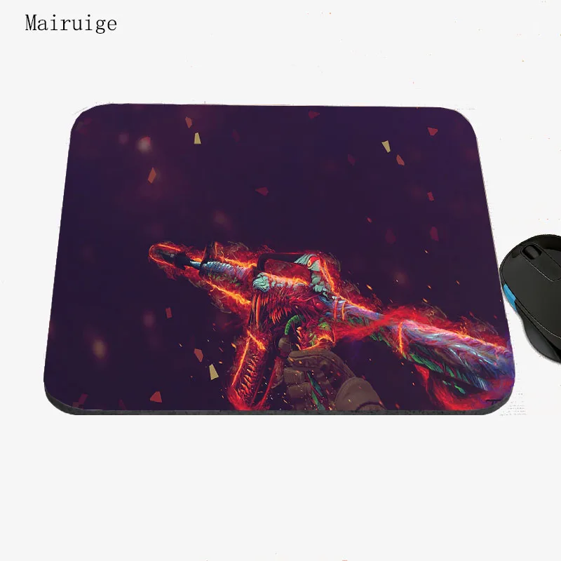 Mairuige коврики для мыши CSGO Размер 22x18 резиновая с объёмным рисунком из мультиков