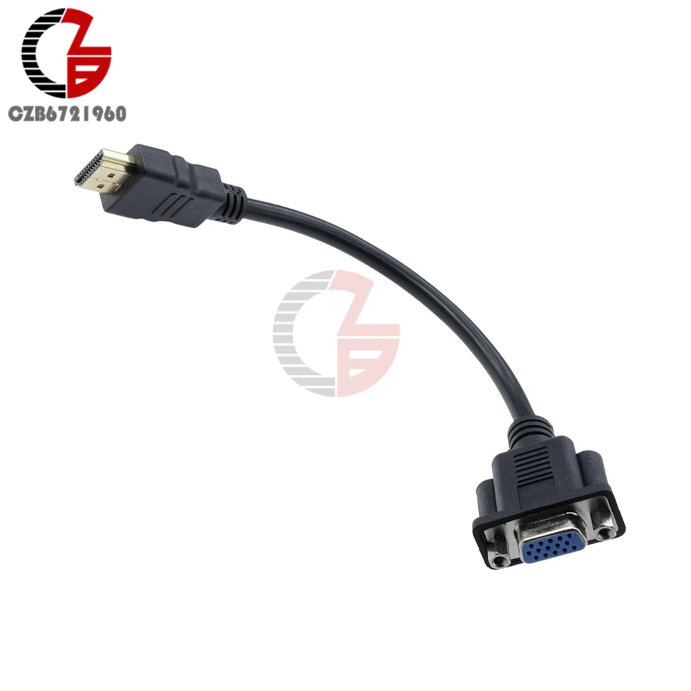 1080P преобразователь из VGA в HDMI адаптер Папа мама Кабельный соединитель цифро
