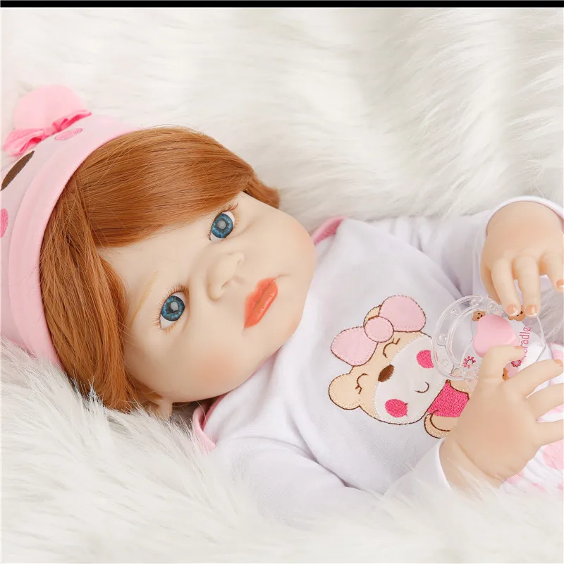 SanyDoll 22 дюйма 55 см силиконовые куклы reborn прекрасный подарок на праздник|silicone