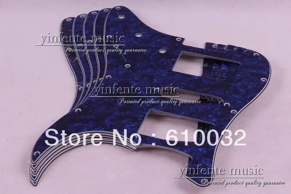 

blue Pickguard HSH For F ender Strat Guitar Y-67#