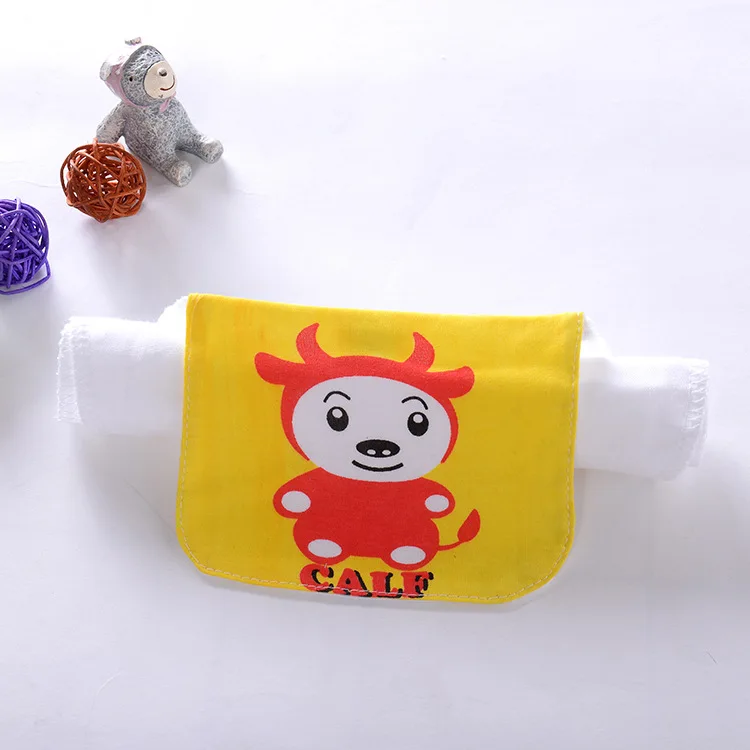 Baby Girl/Boy Sweat Absorption Square Cartoon Towel Children's Outdoor Play Wipe Pads Kids Underwear Hand Wholesaler | Мать и ребенок