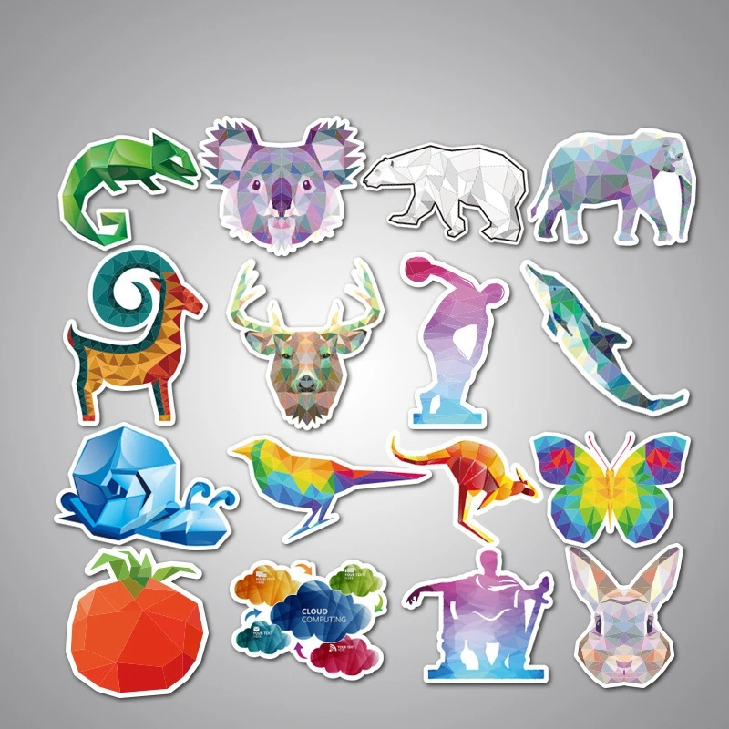 Хит продаж 35 шт. мультяшный крутой животный мир наклейка для скрапбукинга Blu-Ray HD