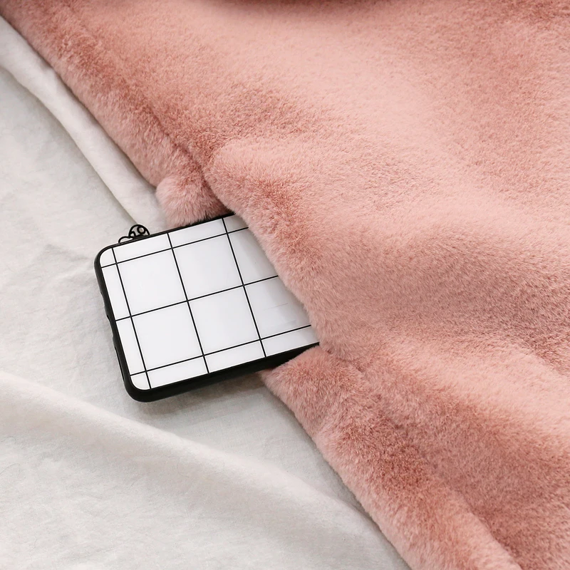 Женское длинное пальто и обувь на платформе из искусственного кроличьего меха; куртка; сезон осень-зима; женские туфли с заячьими ушками длинная теплая куртка; удобная детская обувь с мягкой верхней части