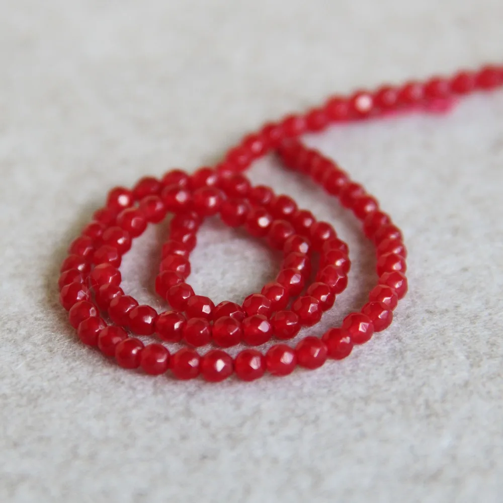 Аксессуары для женских ювелирных изделий 4 мм|chalcedony beads|designer beadsfashion beads |