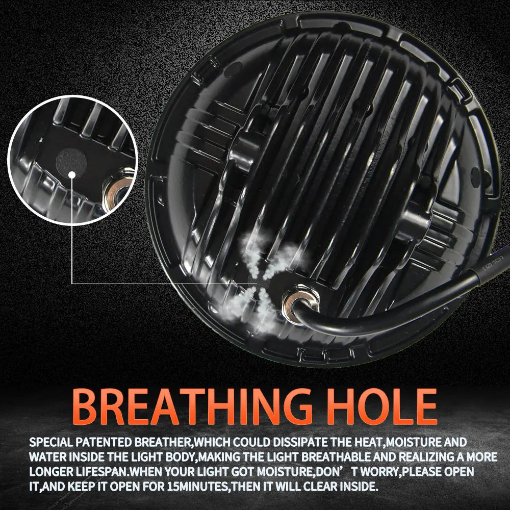 7 дюймовый автомобильный светодиодный светильник с круглой головкой DRL угол глаз