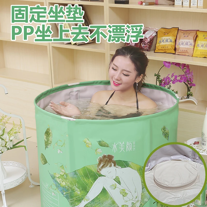 Съемная Складная Ванна для взрослых Water Beauty утолщенная ванна тела артефакт