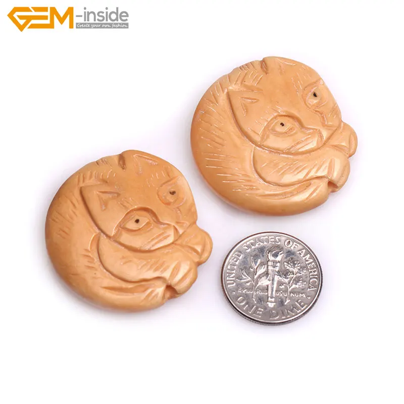 Бусины для изготовления ювелирных изделий на Хэллоуин 2 4 штуки желтые и белые