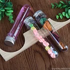 Отличные пластиковые прозрачные пробирки размером 40 мл, 50 шт., диаметром 25x140 мм, школьные принадлежности, лабораторное оборудование