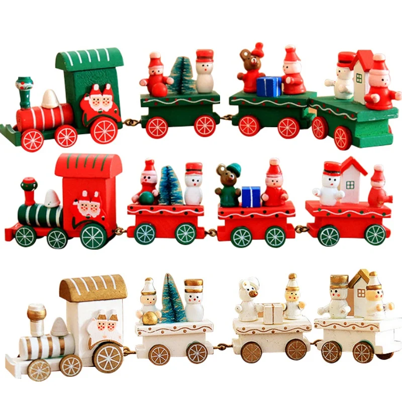 2018 рождественские украшения для дома Рождество Дерево Поезд ремесел аксессуары
