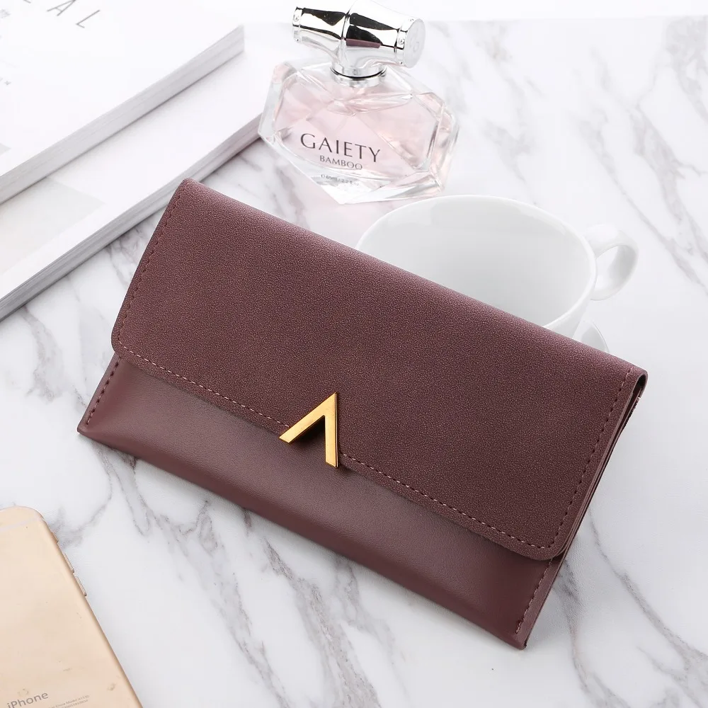 Роскошный клатч кошельки женские брендовые Длинные из искусственной кожи для
