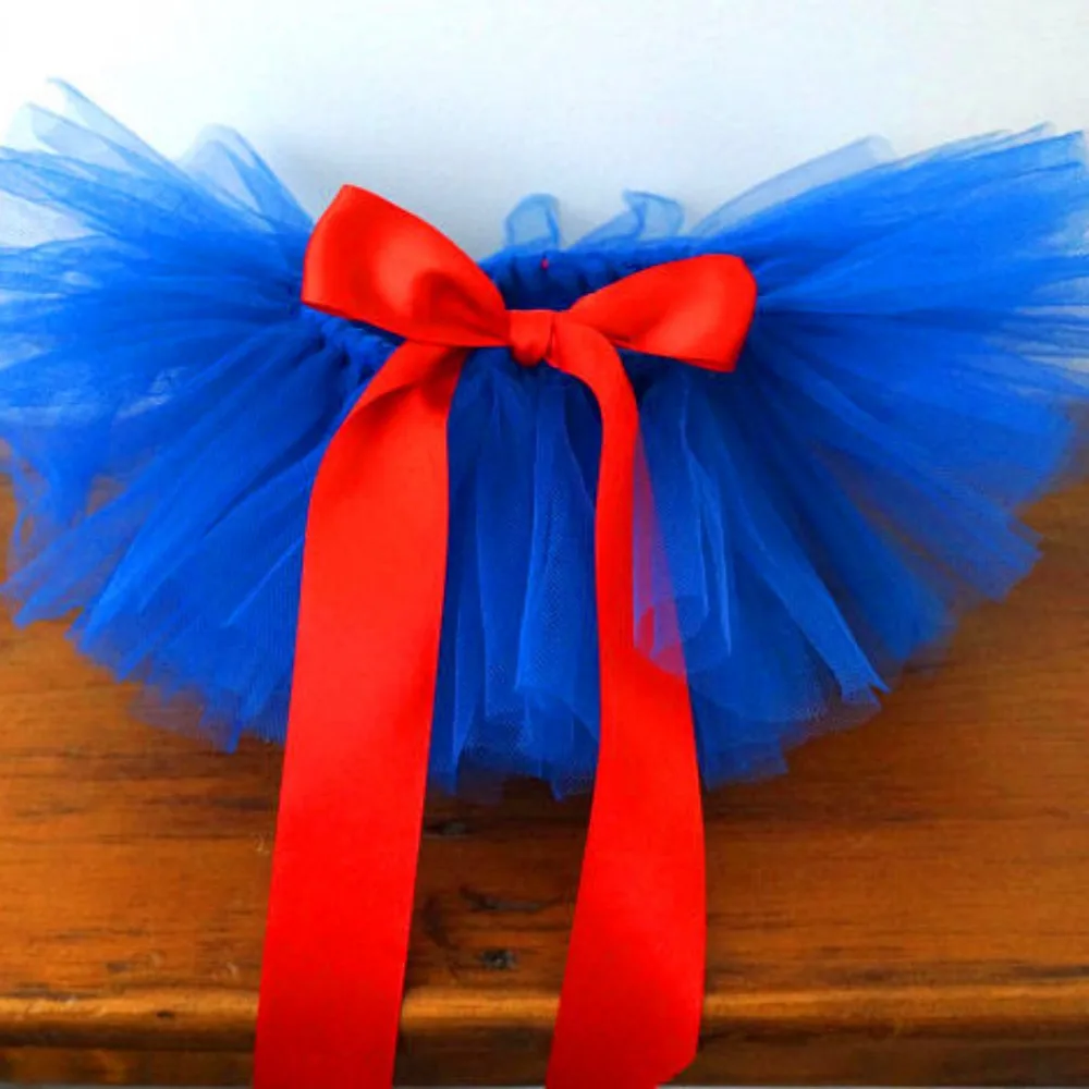 Юбка-пачка для новорожденных темно-синяя и красная юбка-пачка девочек