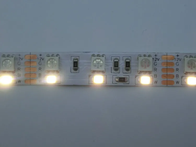 Двухрядная Светодиодная лента RGBW 5050 RGB + 2835 белый/теплый белый 12 В постоянного