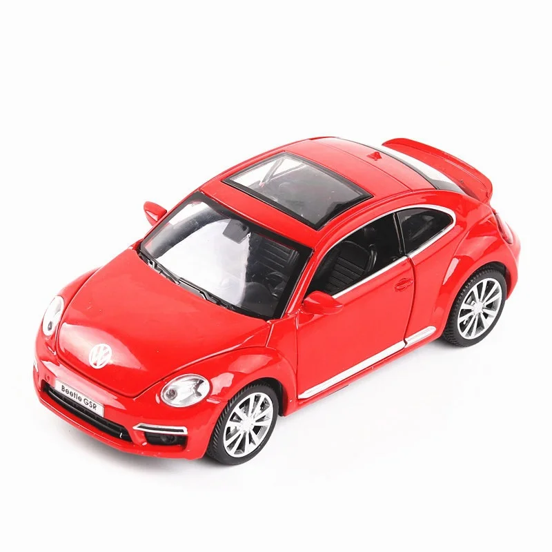 Модель автомобиля в масштабе 1/32 VW Beetle литый под давлением со звуком светильник