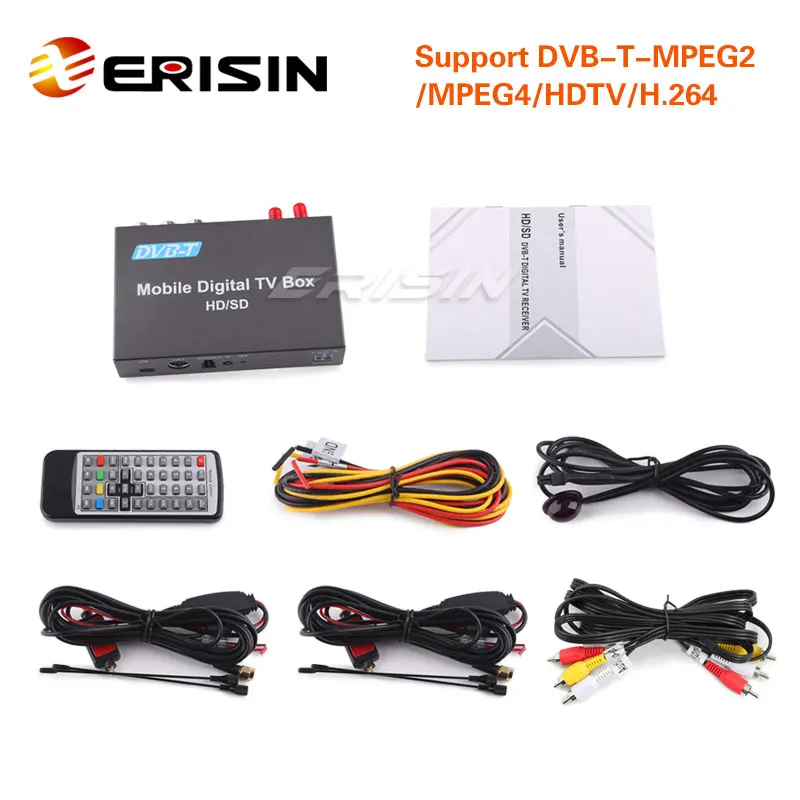 Erisin ES238D Автомобильный/Мобильный DVB/HDTV цифровой ТВ приемник HD|ТВ-приемник для