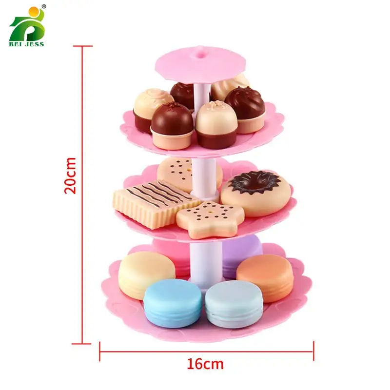 BEI JESS 23 шт. девочка розовая торт башня мини-набор печенья пластиковые кухонные