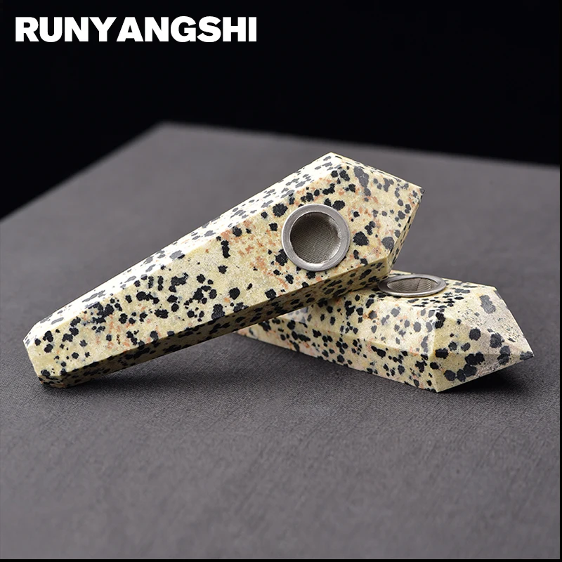 Runyangshi 1 шт. натуральный кристалл курительный фильтр для труб кварцевый камень