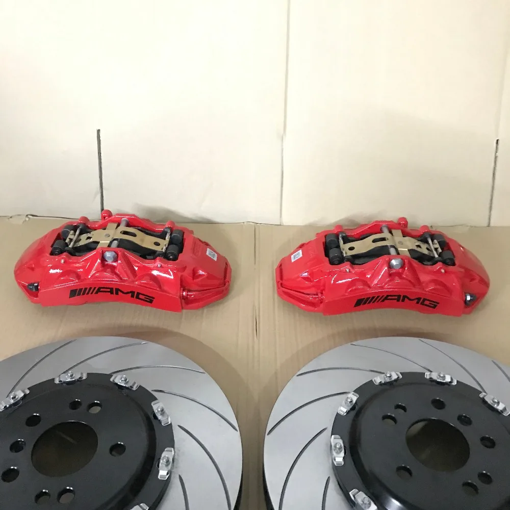 Качественные тормозные суппорты AMG с рифленым плавающим Тормозным Диском 380*36 мм