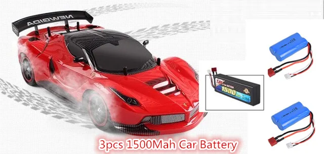 red 3 battery Добавить 3 батареи 2,4 г 4WD 46 см Большой размер большой пульт дистанционного управления Rc гоночный Дрифт RC автомобиль 50 км/ч RC Автомобиль Дистанционное управление автомобиль ребенок подарок игрушка - Цвет: red 3 battery