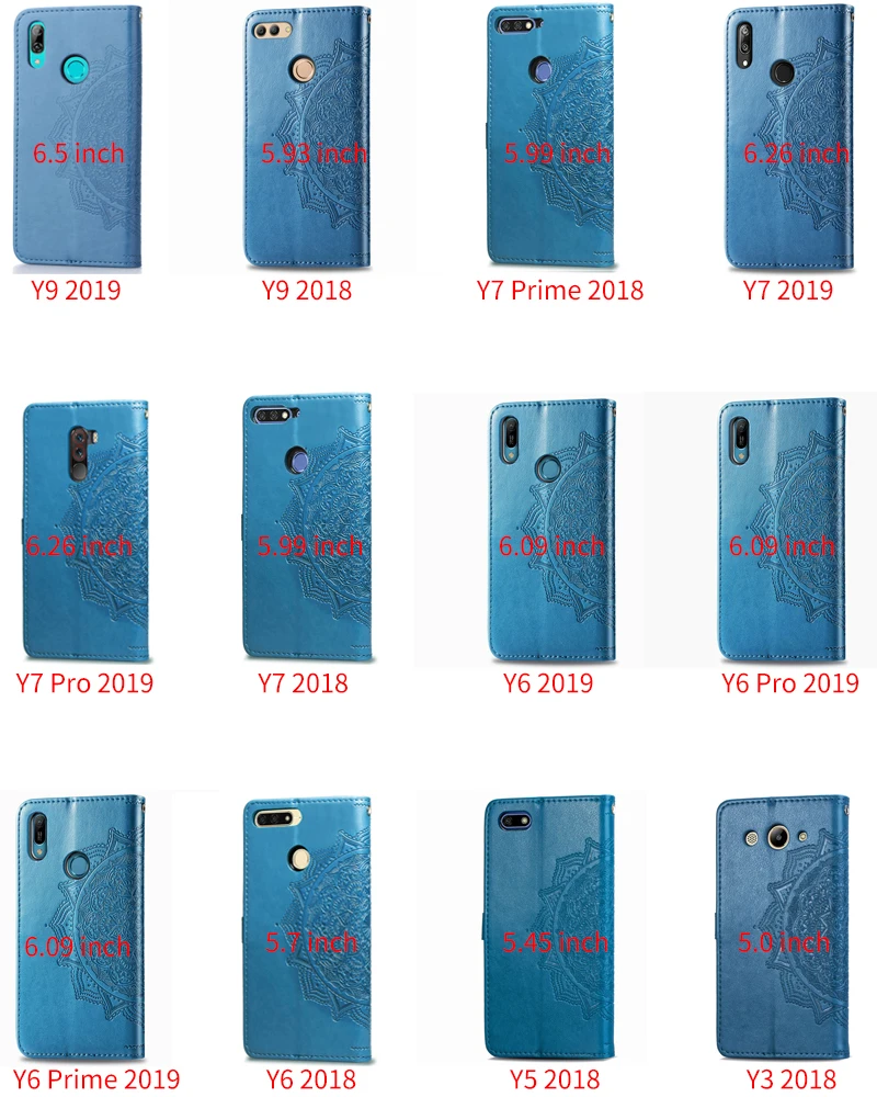 Чехол для телефона для huawei Y9 Y7 Y6 Prime Pro Y5 Y3 чехол-портмоне с откидной крышкой чехол книжка чехол КРЫШКА ДЛЯ huawei Y6 рro рrime Hoesje