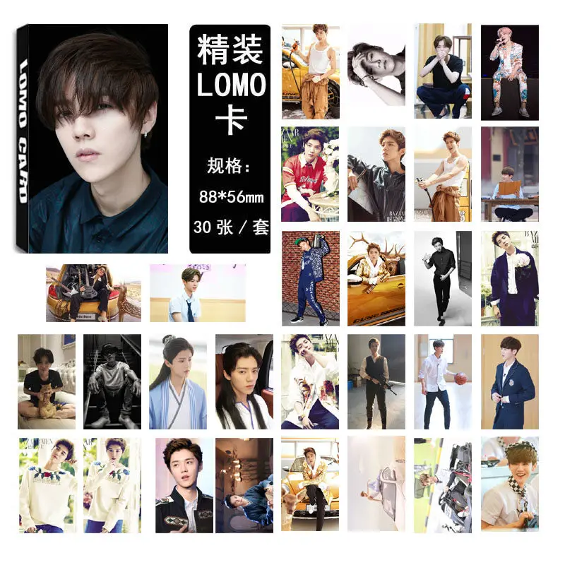 Youpop EXO LUHAN Перезагрузка I альбом ломо карты K-POP Новая мода самодельная бумажная фото карта Фотокарта LK427 - Цвет: LUHAN 03