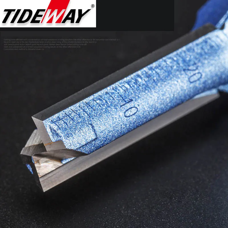 Tideway 2 флейты прямые фрезы бурения очистки нижней резки щелевые Деревообрабатывающие инструменты Вольфрамовая Концевая фреза