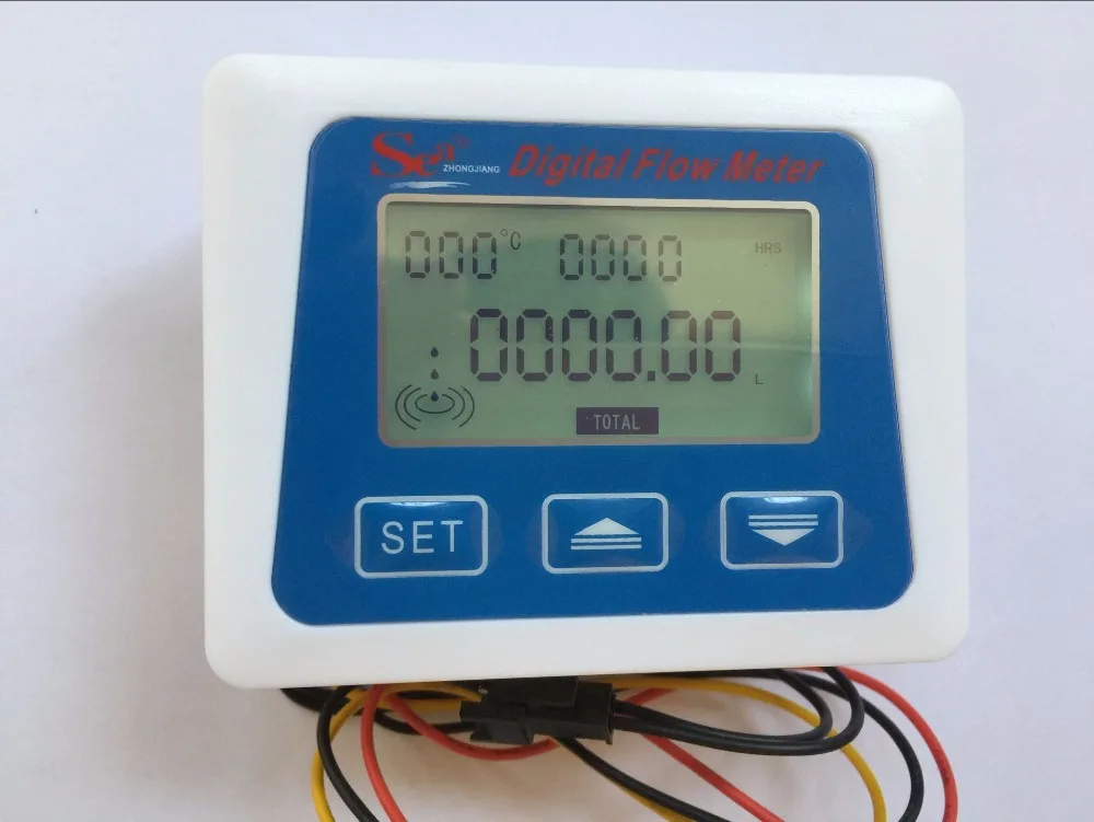 Бесплатная доставка G3/4 &quotпластиковый Датчик потока + ЖК-дисплей цифровой