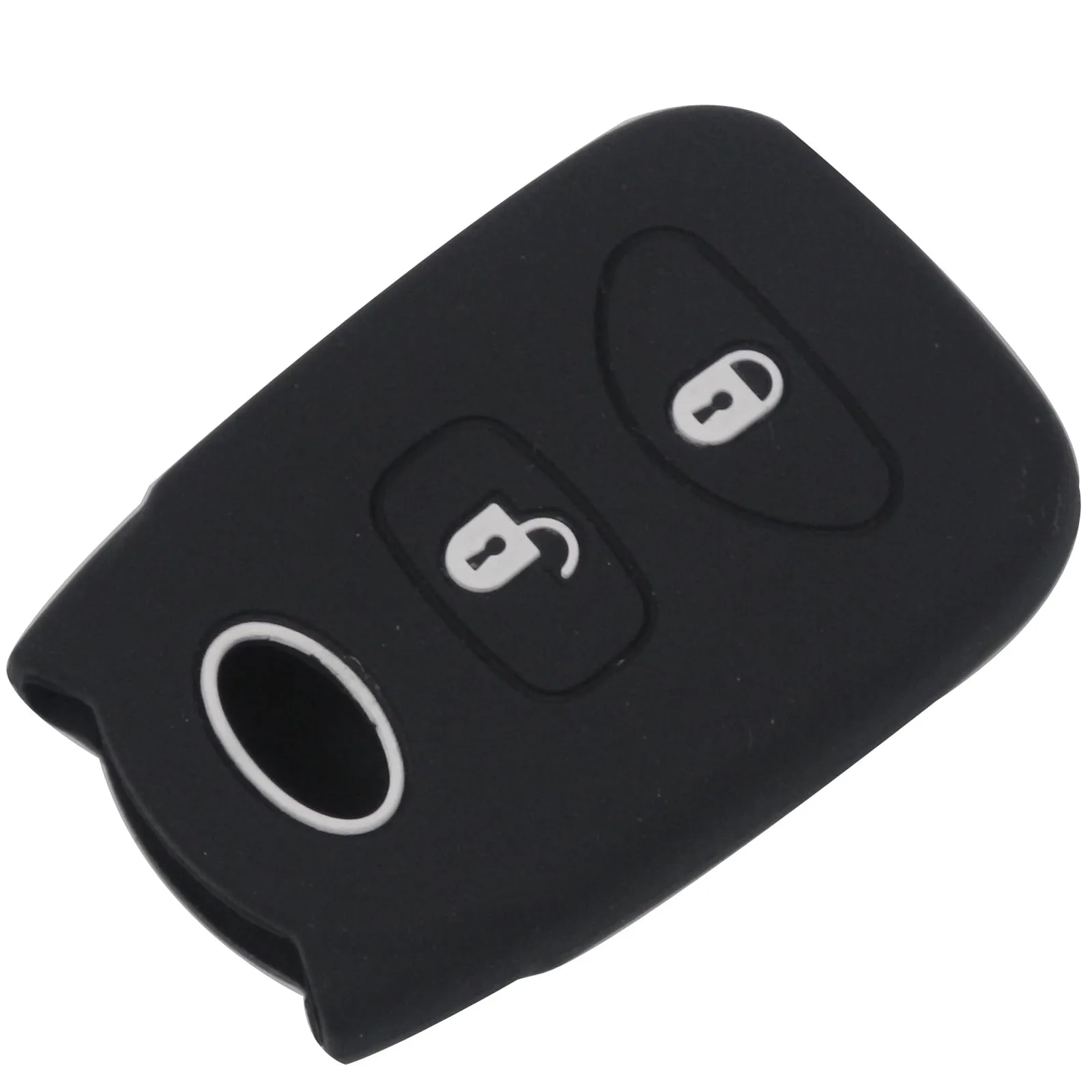 Чехол для автомобильного ключа Jingyuqin из силикона для Hyundai Accent 2017 с 3 кнопками, резиновое покрытие для защиты ключа.
