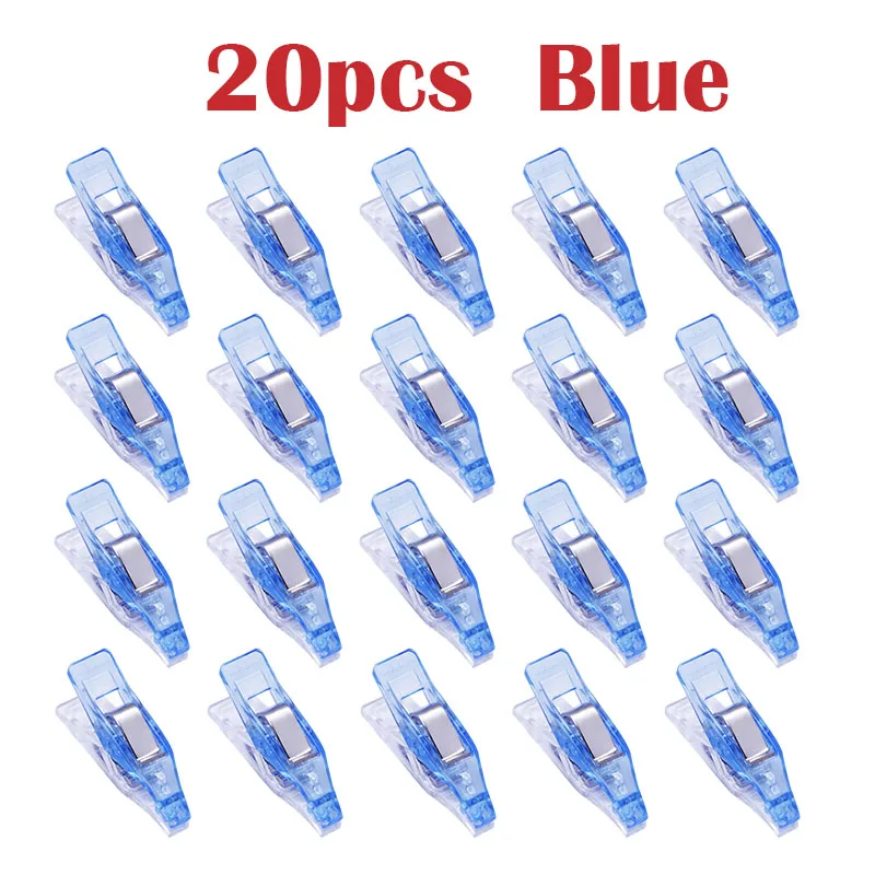 20pcs Blue LMDZ 20 шт. мини мульти цветные клипсы многоцелевой Зажимы Одежда фото бумага Peg Pin прищепка ручной работы зажимы вечерние украшения дома - Цвет: 20pcs Blue