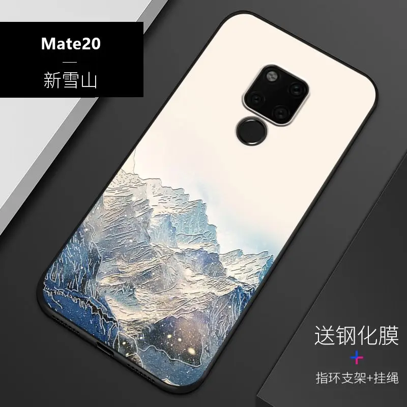 Рельефный Винтажный чехол в японском и Восточно азиатском стиле для Huawei mate 20 Pro с