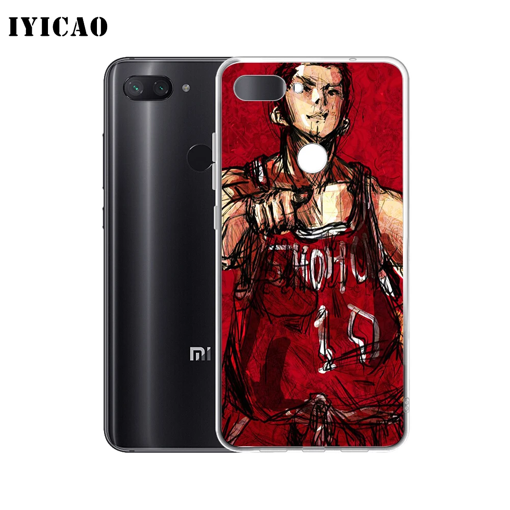 IYICAO SLAM Данк мультфильм мягкий силиконовый чехол для телефона Xiaomi Redmi 4A 5A 6A Note 7 6 5 Pro
