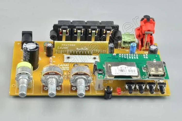 Digital 2x15W RMS Mini Amplifier Remote control USB MP3 Media SD Card FM Channel 2 output power amplifier | Автомобили и